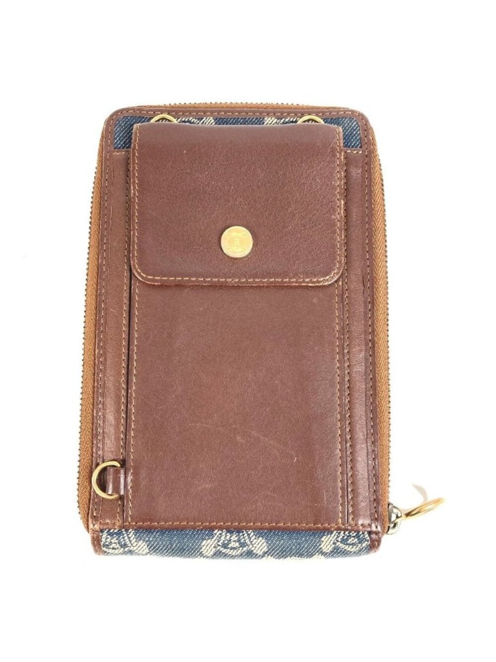 Celine Wallet Macadam Logo Denim Blue - Picture 2 of 9